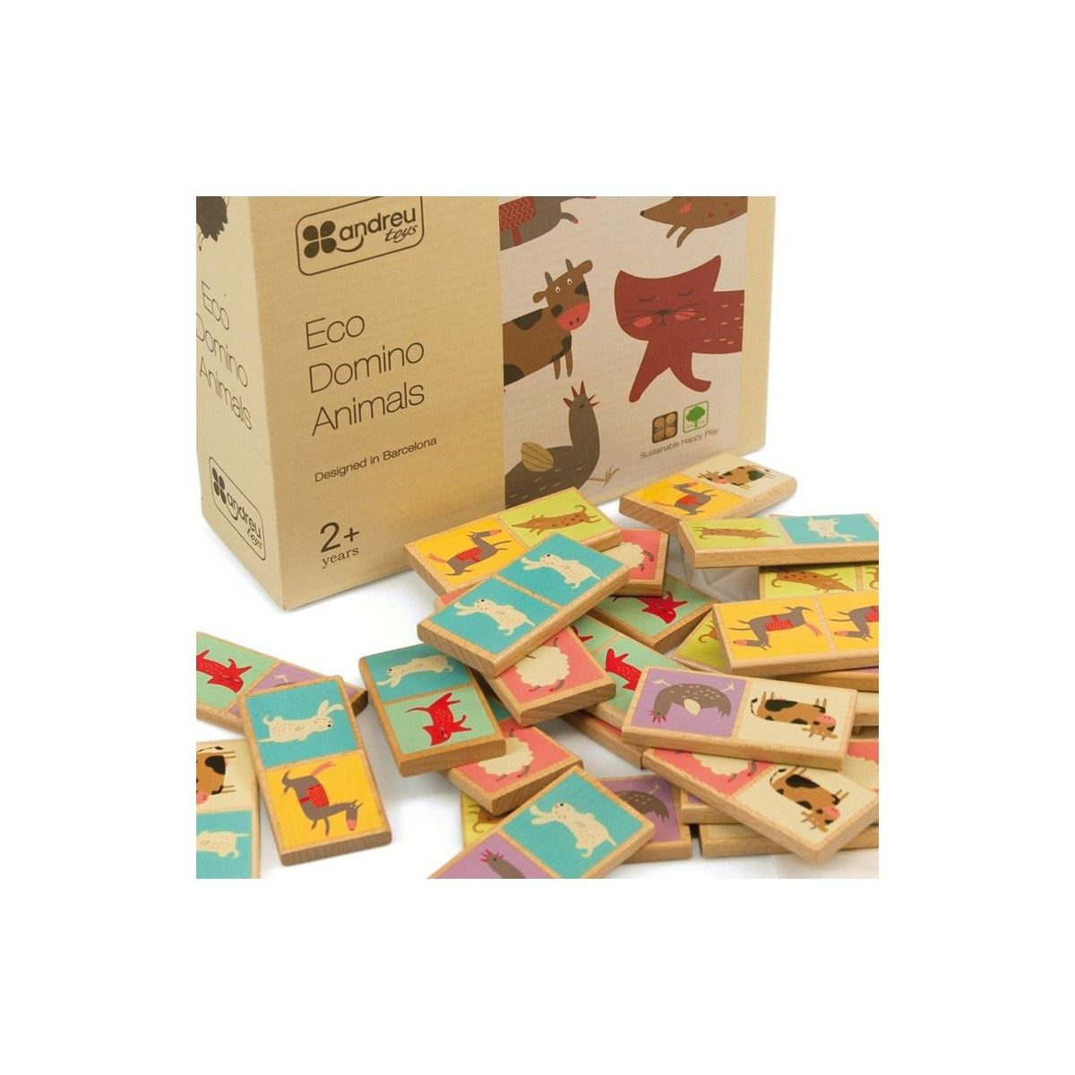 Eco Domino Dieren, Andreu Toys