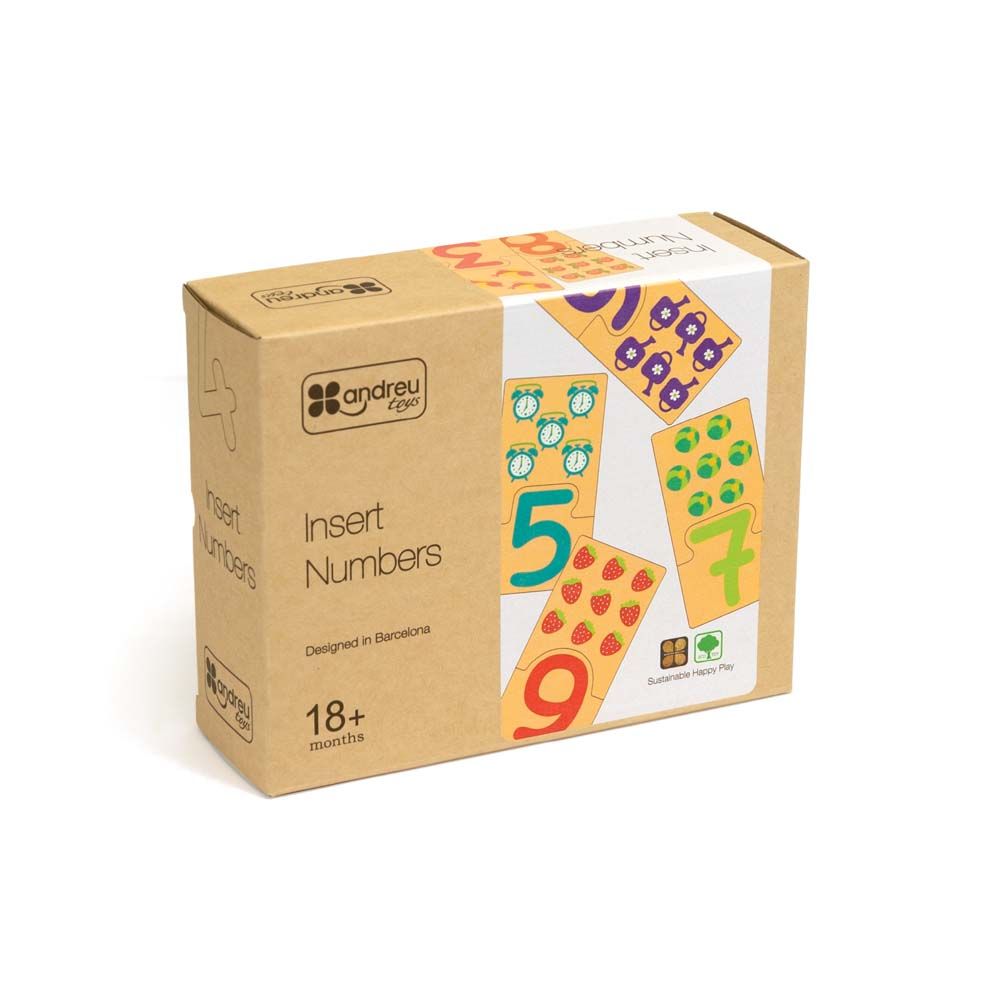Nummer insteekpuzzel, Andreu Toys