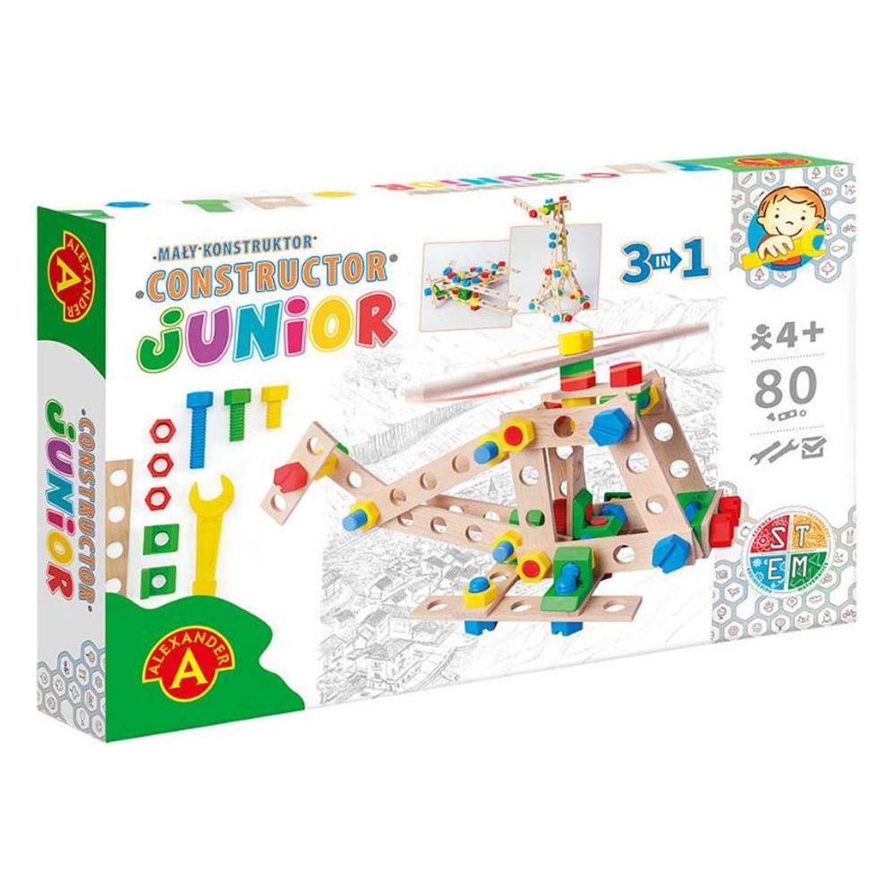 Constructor Junior - 3×1 - Helikopter - 80pcs, Alexander Toys