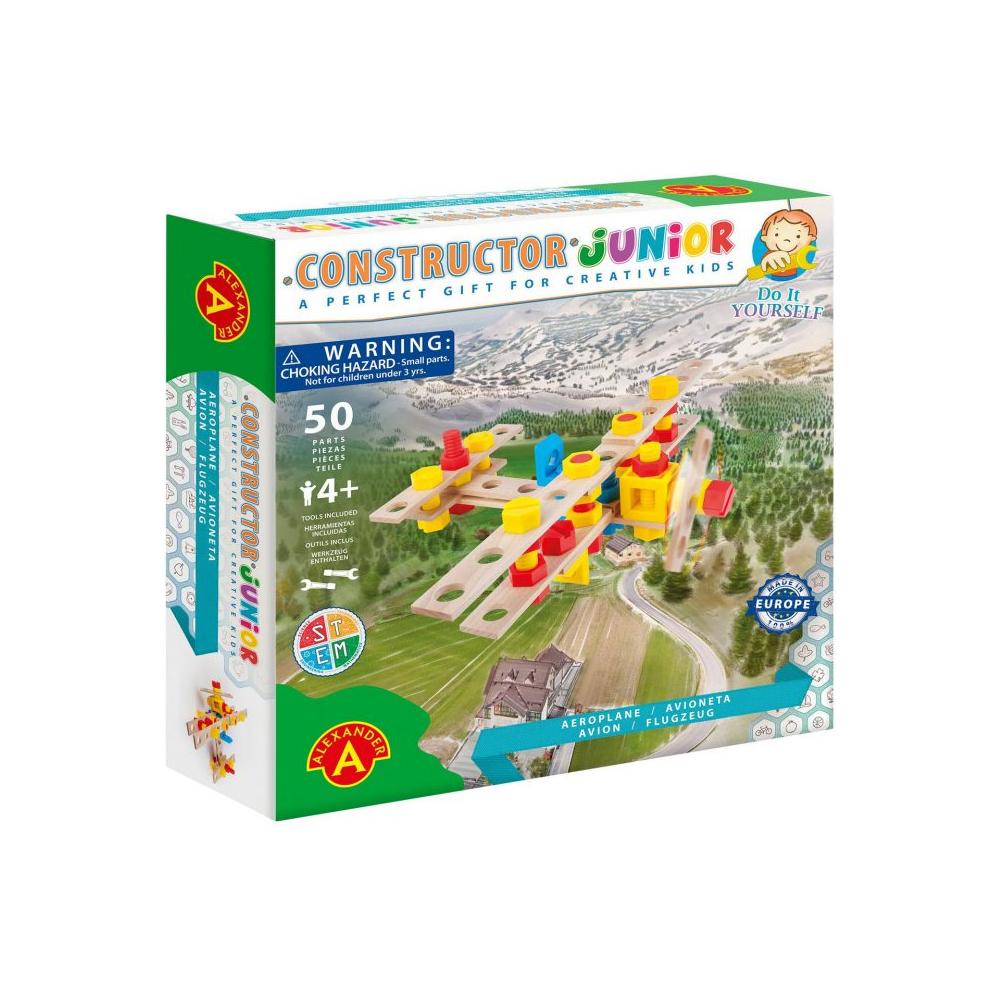 Constructor Junior - Aeroplane - 50pcs, Alexander Toys
