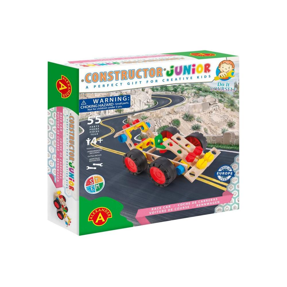 Constructor Junior - Race Car - 55pcs, Alexander Toys