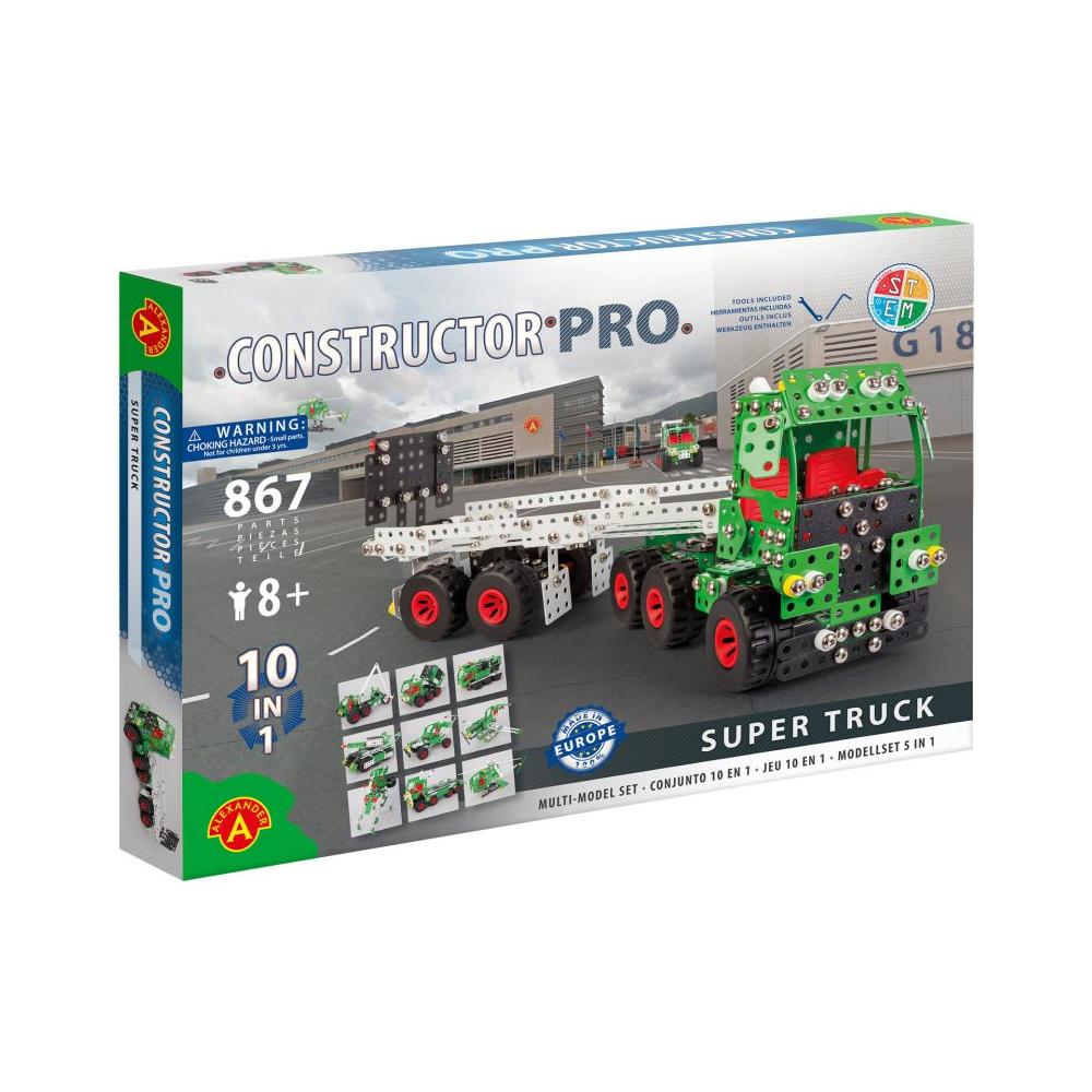 Constructor PRO - Super Truck (10in1) - 867pcs, Alexander Toys