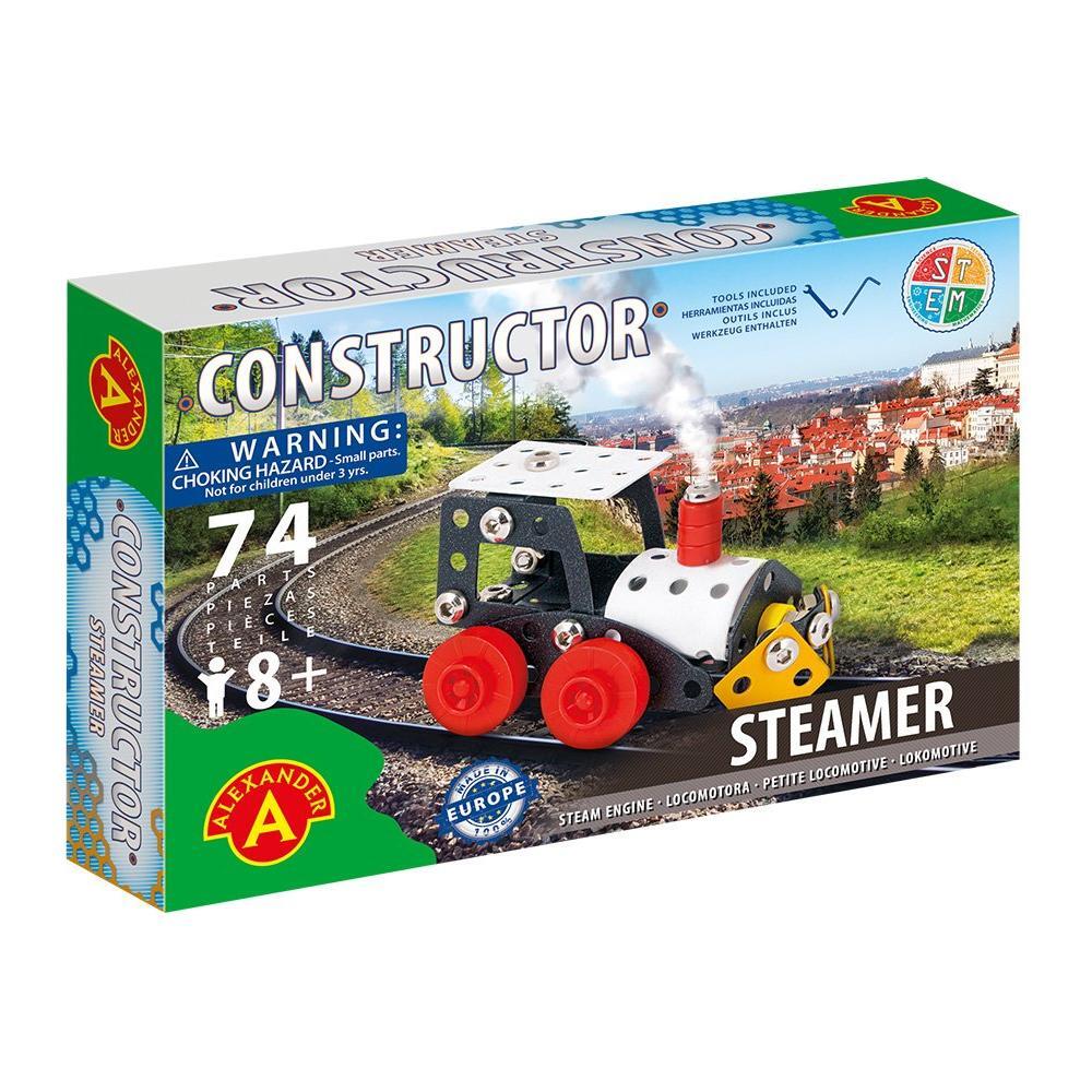 Constructor - Steamer (Steam Engine) - 74pcs, Alexander Toys