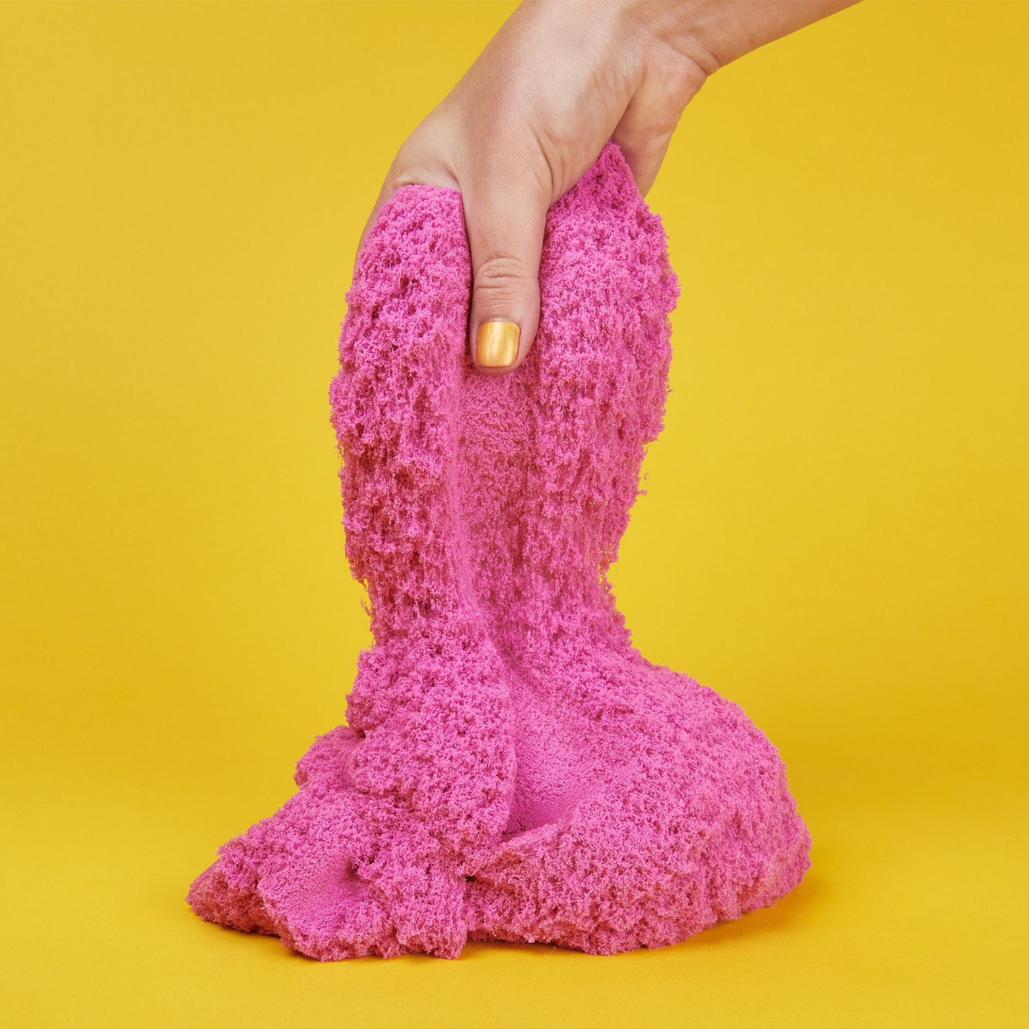 Kinetic Sand - Kristalroze Glinsterend - 907 gram (in zak), Spin Master