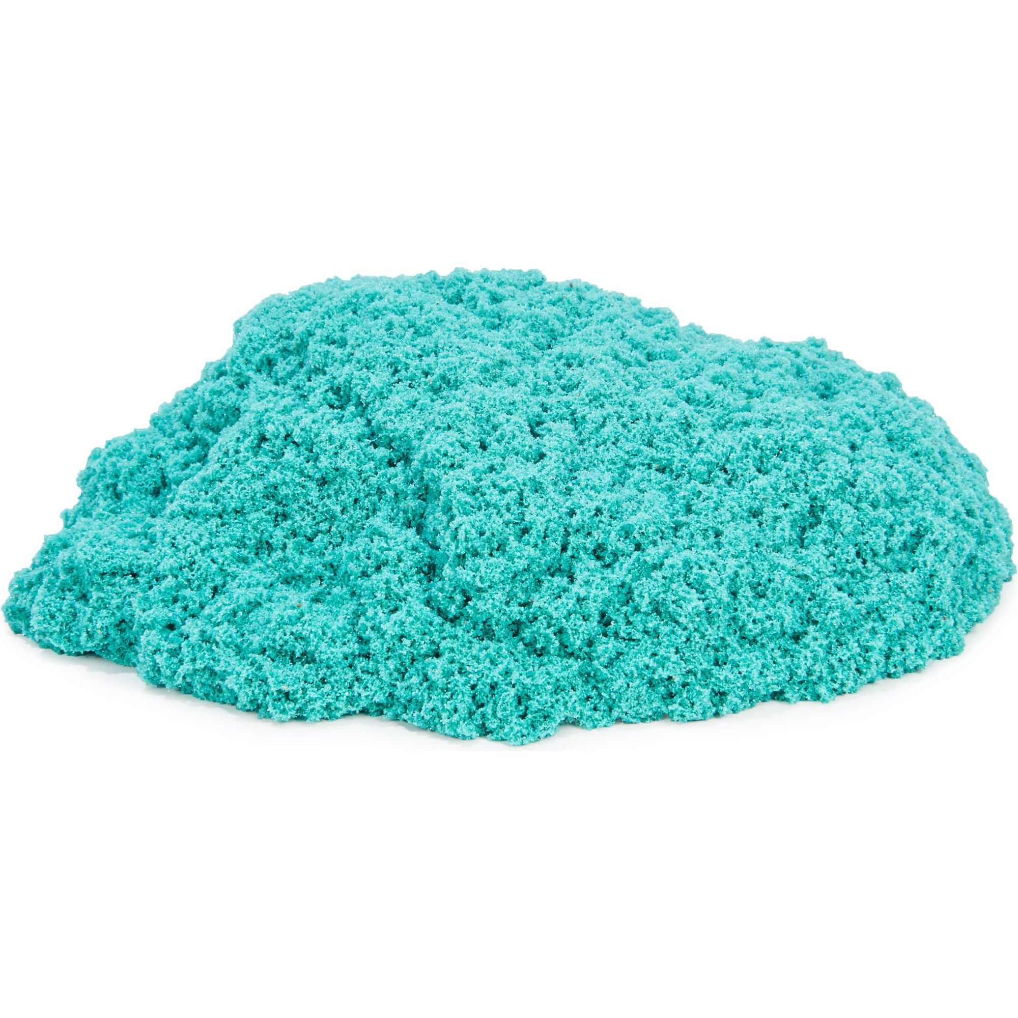 Kinetic Sand - Blauwgroen Sprankelend En Glinsterend - 907 gram (in zak), Spin Master