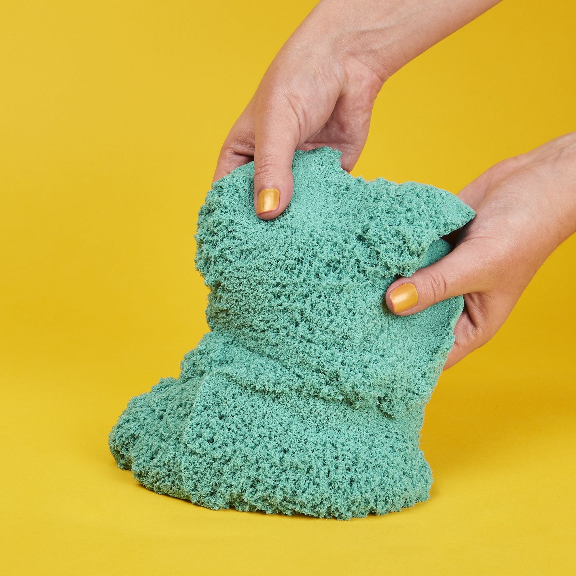 Kinetic Sand - Blauwgroen Sprankelend En Glinsterend - 907 gram (in zak), Spin Master