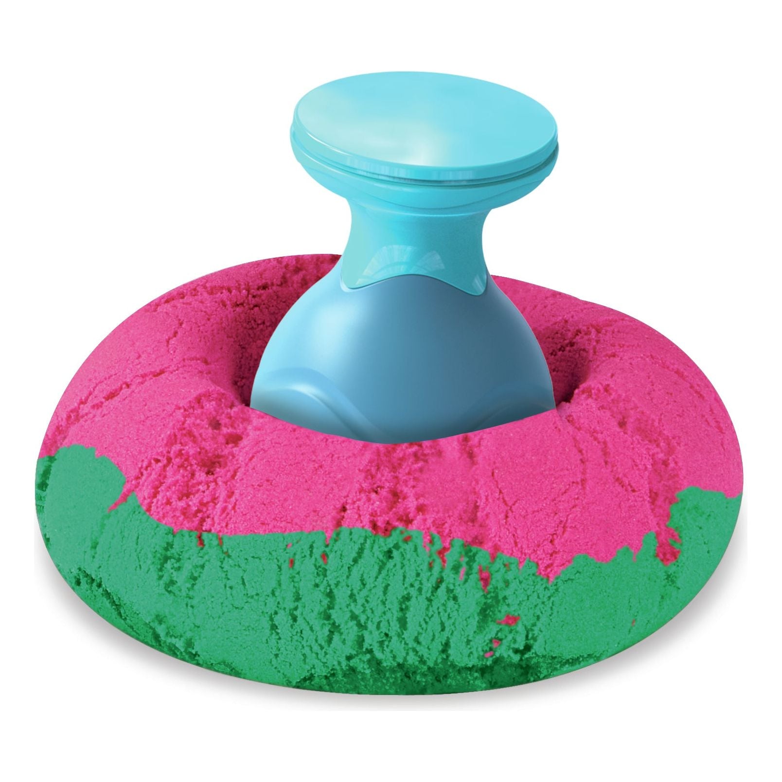 Kinetic Sand - Ultimate Sandisfying-Set Met 907 gram Roze Geel En Blauwgroen Speelzand - Met 10 Vormen En Gereedschappen, Spin Master
