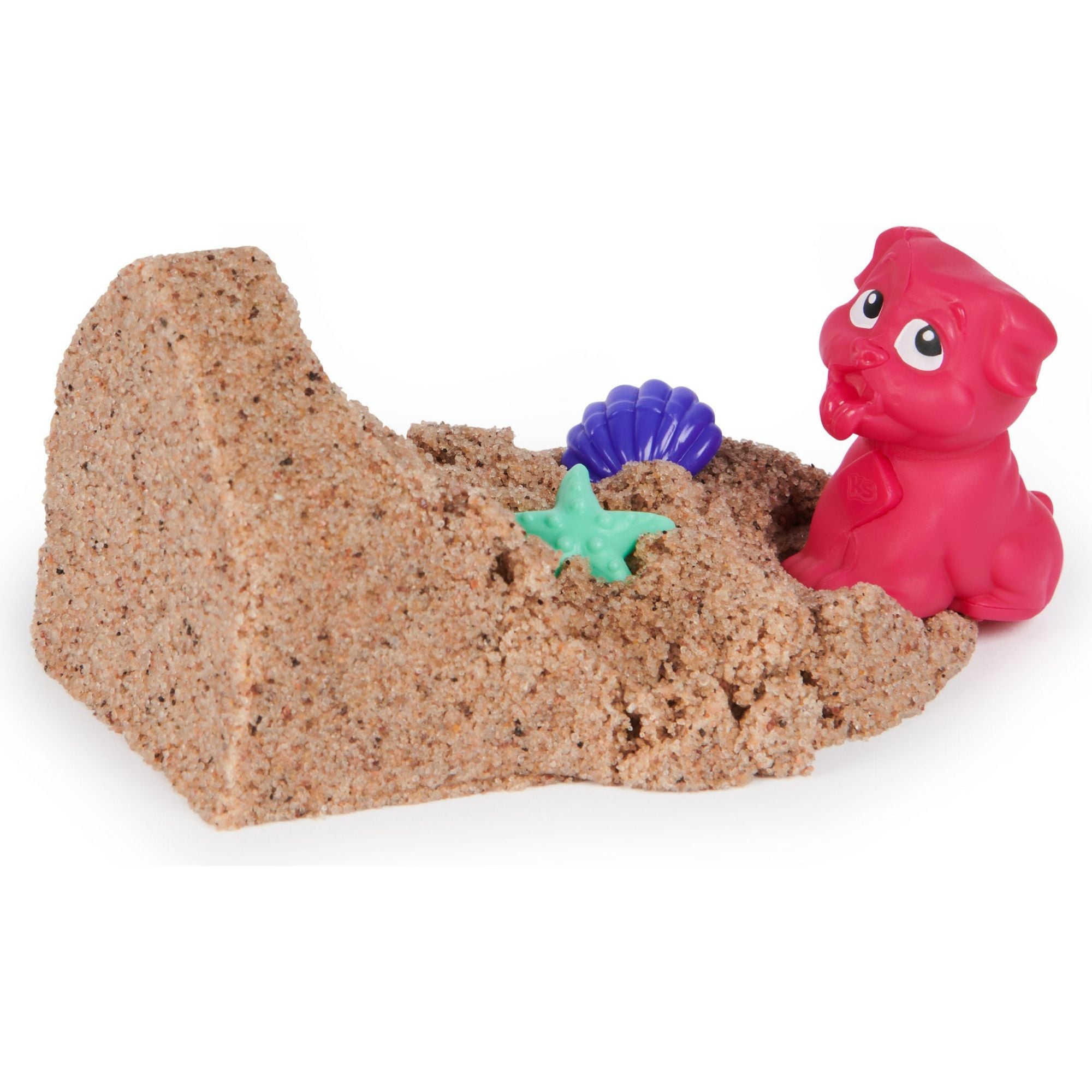Kinetic Sand - Hondje Met Schat Speelset - Multifunctioneel Verrassingsgereedschap In De Vorm Van Een Hond - 170 gram Strandzand En Opbergbak Voor Speelzand, Spin Master