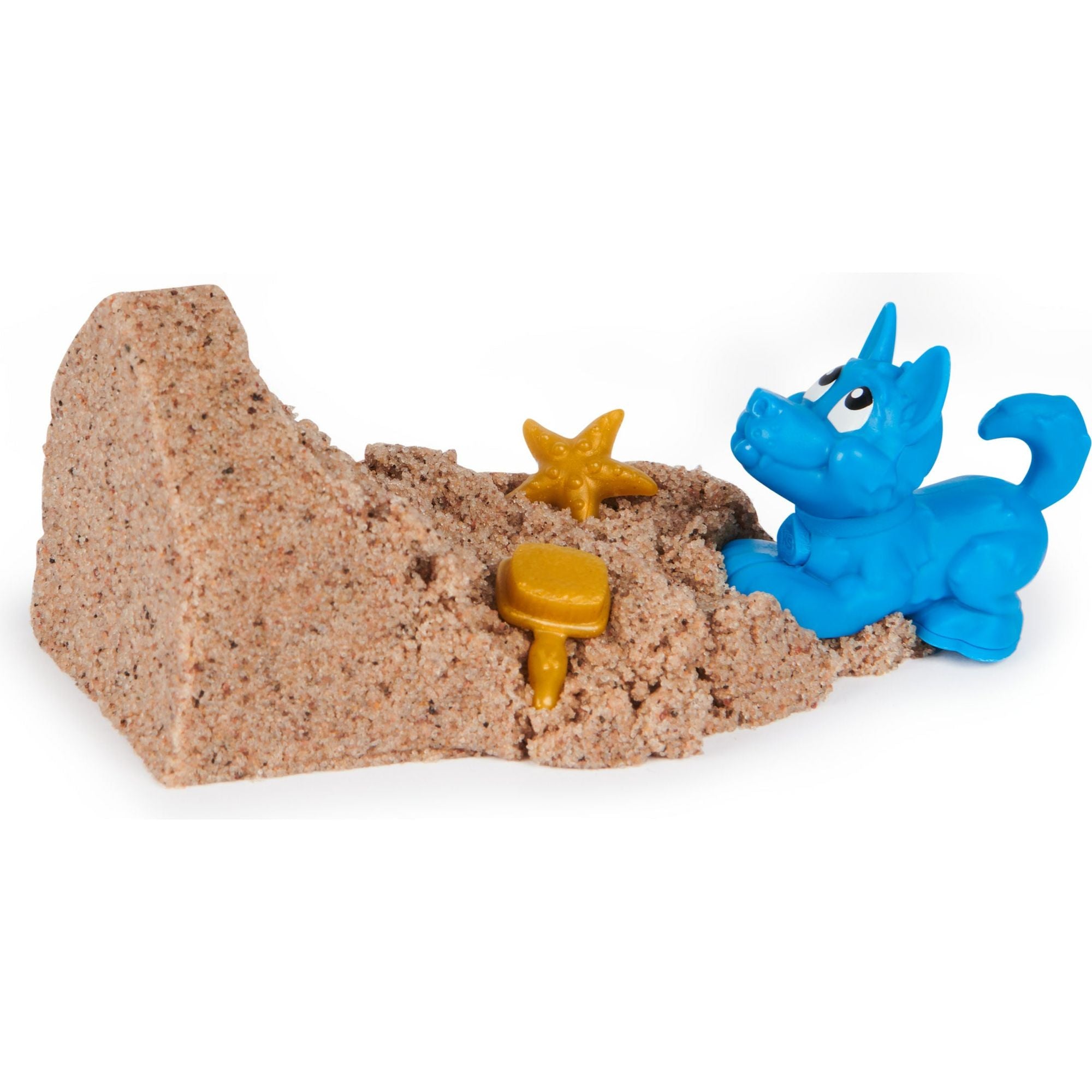 Kinetic Sand - Hondje Met Schat Speelset - Multifunctioneel Verrassingsgereedschap In De Vorm Van Een Hond - 170 gram Strandzand En Opbergbak Voor Speelzand, Spin Master