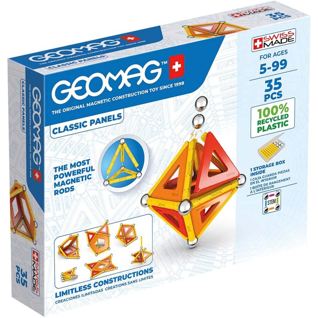 Classic Panels Recycled 35 pcs, Geomag