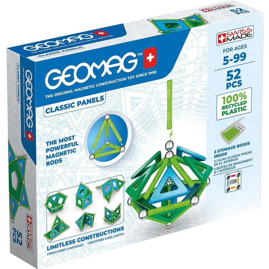 Classic Panels Recycled 52 pcs, Geomag