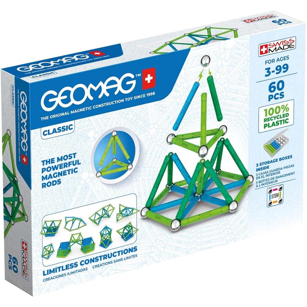 Classic Recycled 60 pcs, Geomag