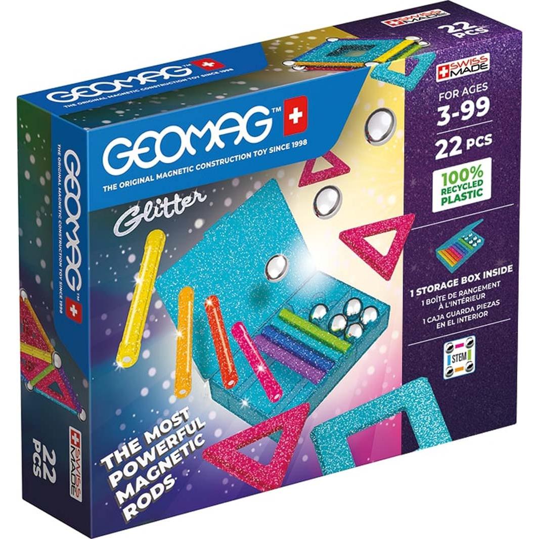 Glitter Recycled Panels 22 pcs, Geomag