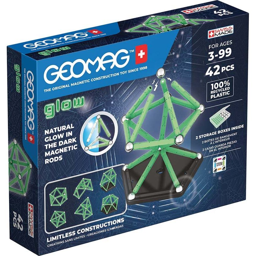 Glow Recycled 42 pcs, Geomag