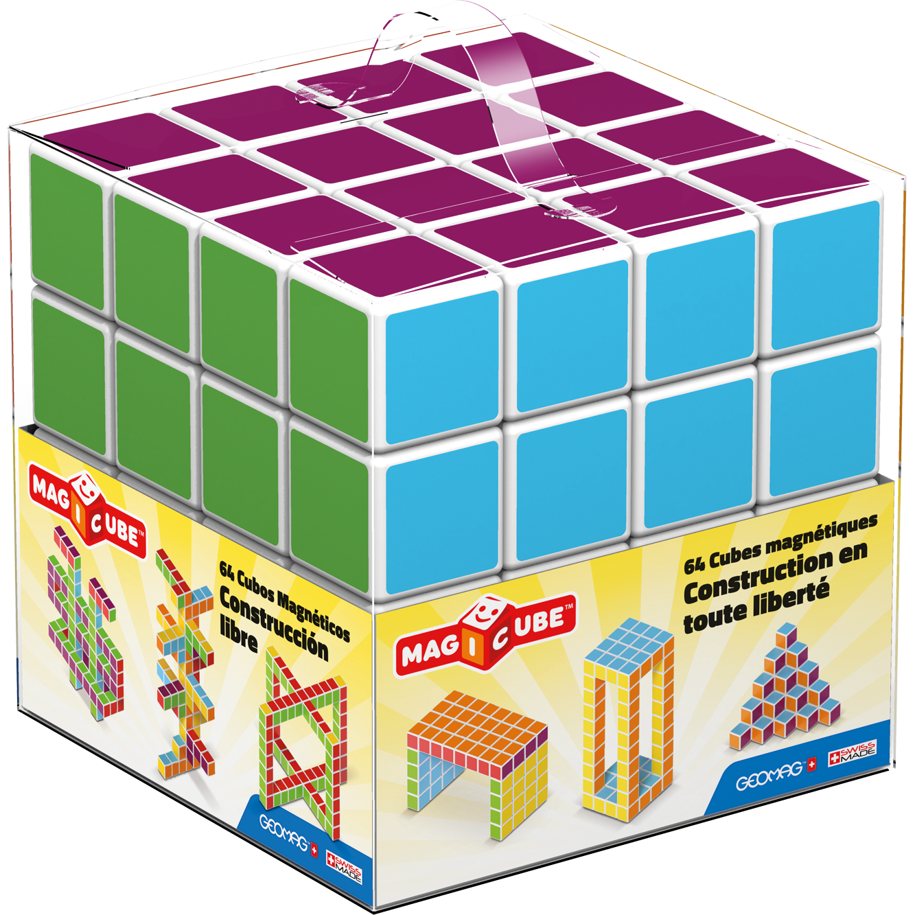Magicube Art Building Crystal 64 pcs, Geomag