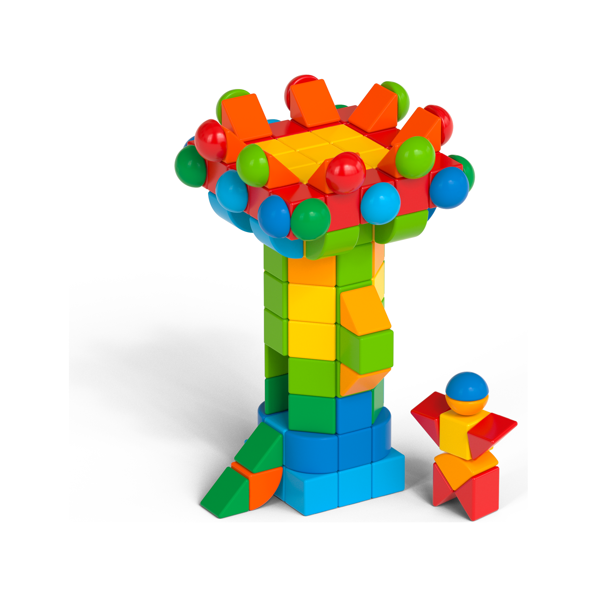 Magicube Blocks Recycled Bulk 164 pcs, Geomag