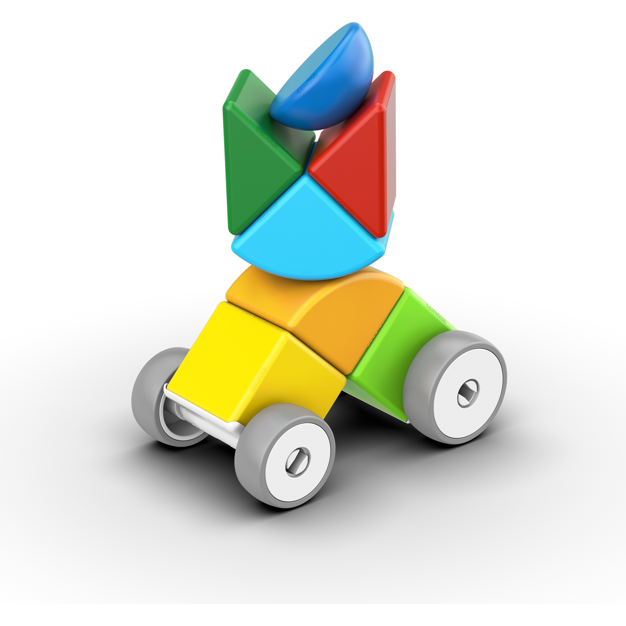 Magicube Blocks Recycled Cars 13 pcs, Geomag