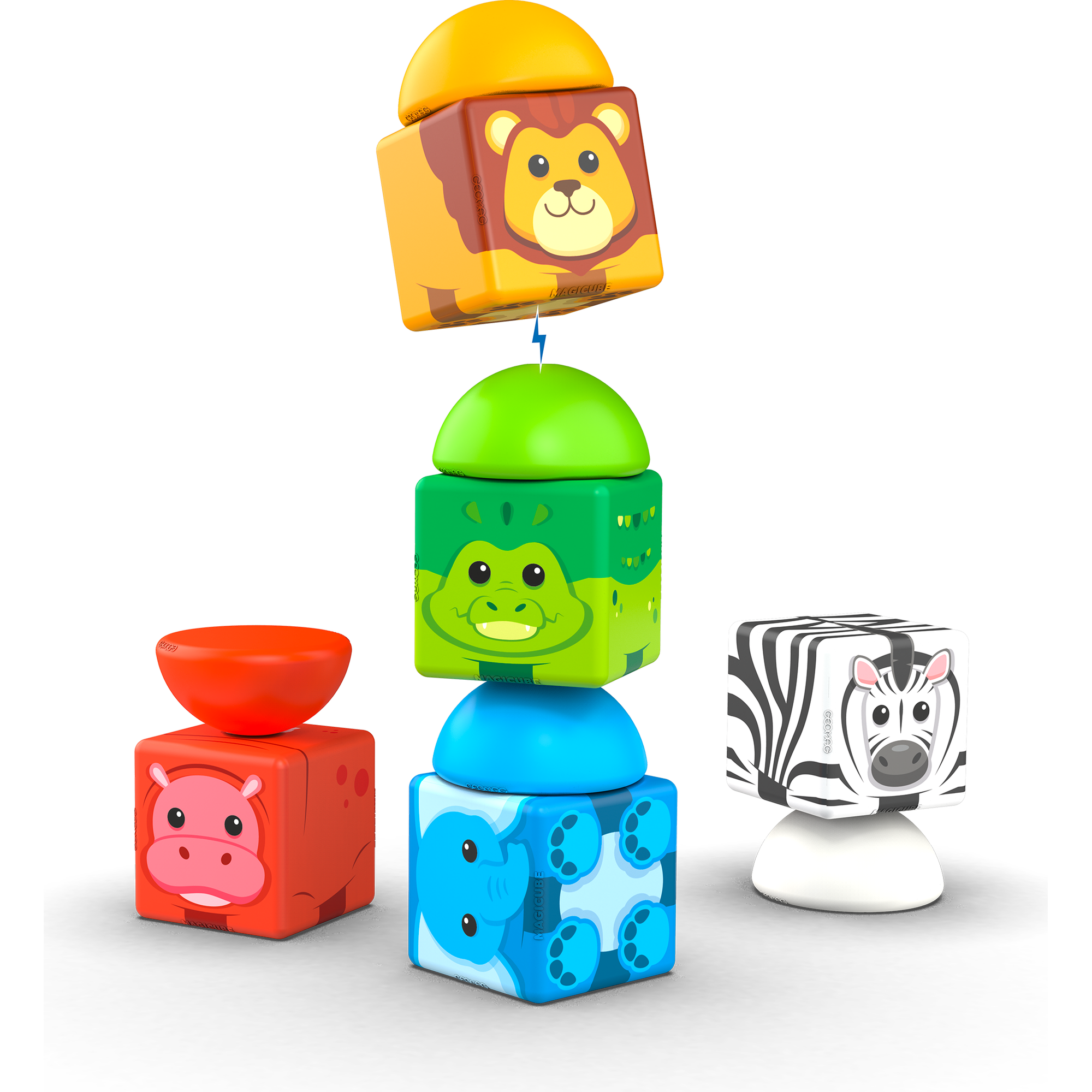 Magicube Blocks Stacking Safari 10 pcs, Geomag