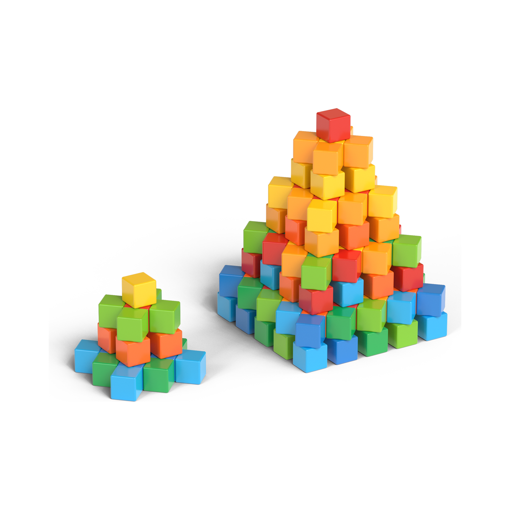 Magicube Cubes Recycled Bulk 8C 128 pcs, Geomag