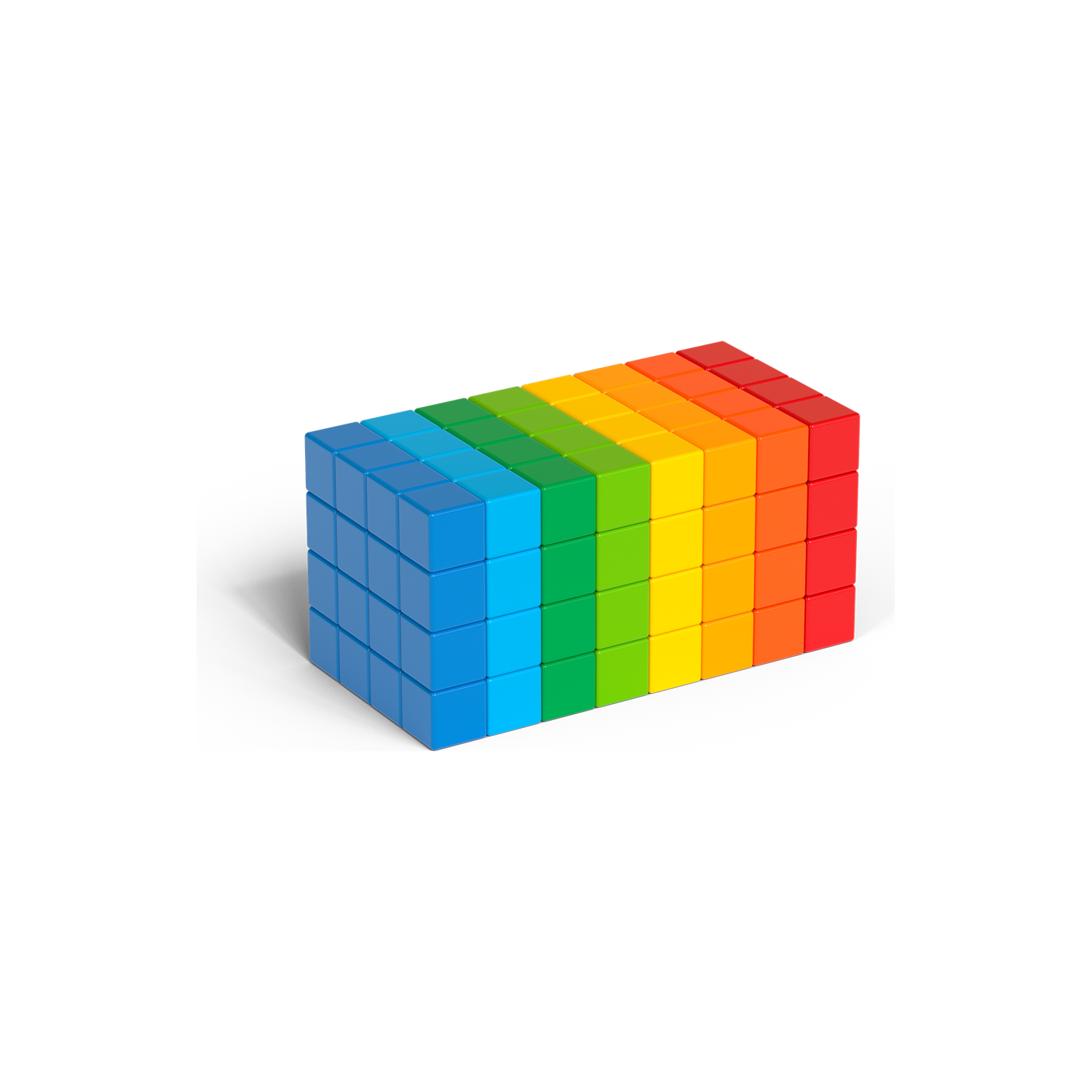 Magicube Cubes Recycled Bulk 8C 128 pcs, Geomag