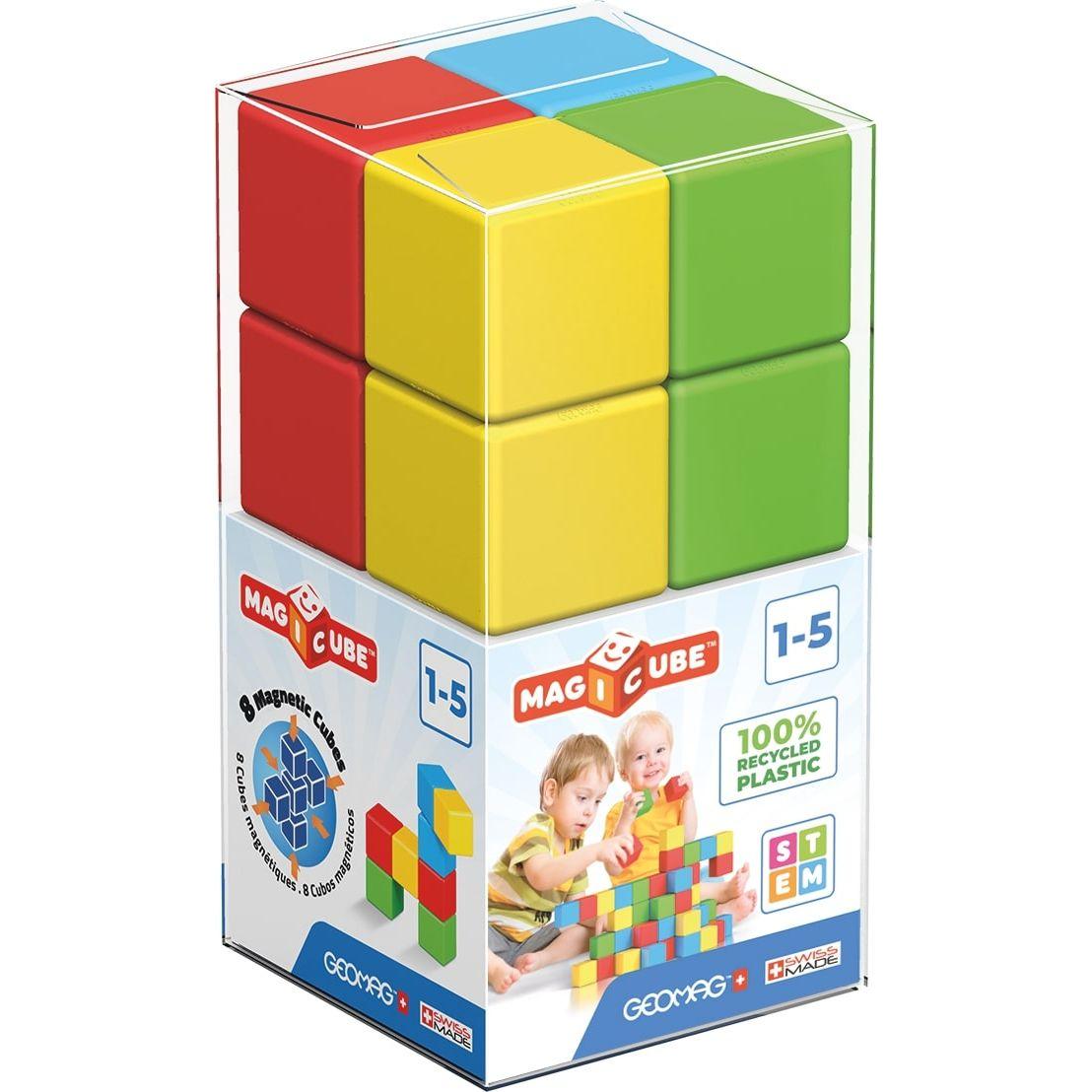 Magicube Full Color Recycled Crystal 8 pcs, Geomag