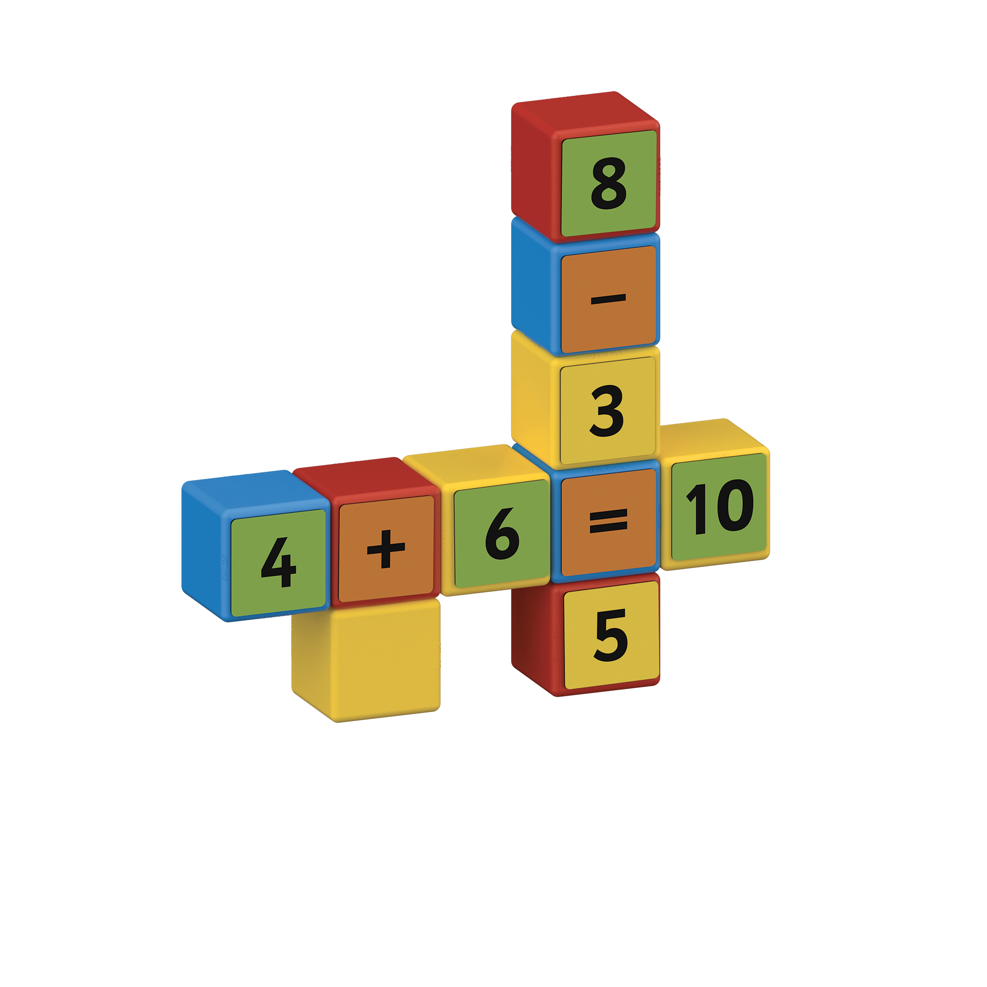 Magicube Math Building Recycled Clips 61 pcs, Geomag