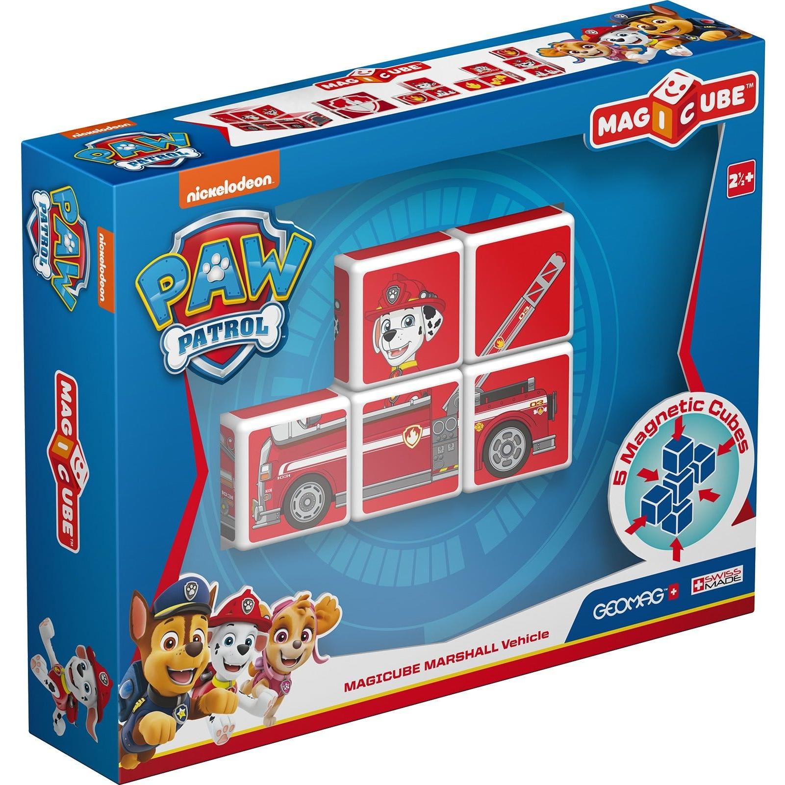 MagiCube Paw Patrol Marshall Fire Truck - 5pcs, Geomag