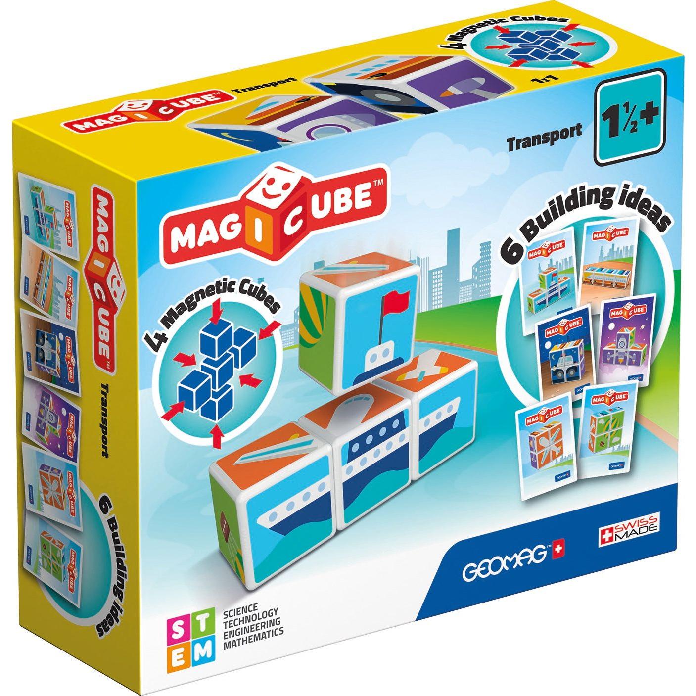 Magicube Printed Transport + Cards 7 pcs, Geomag