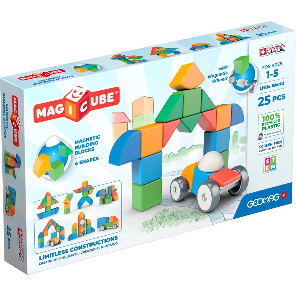 Magicube Recycled 4 Shapes Little World 25 pcs, Geomag