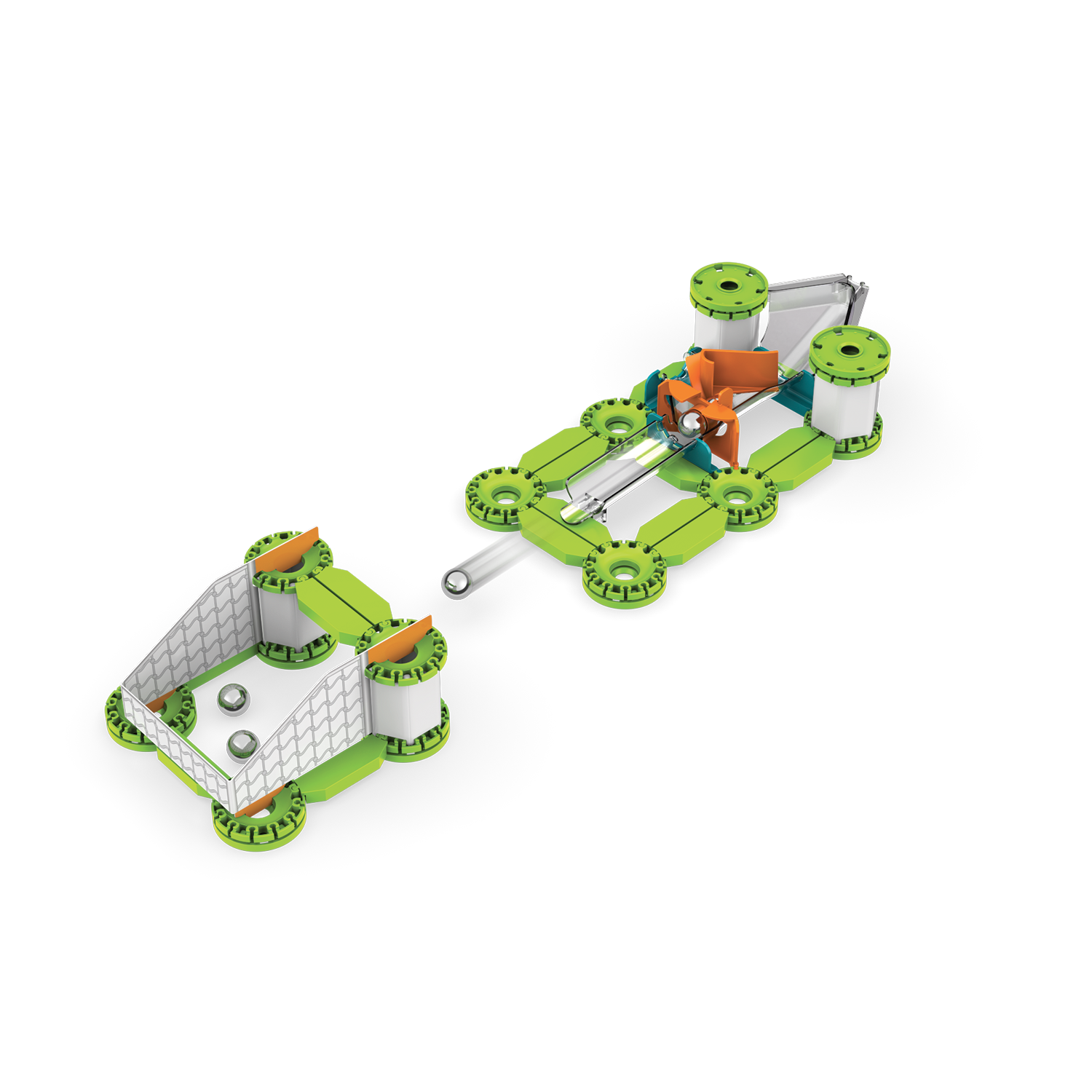 Mechanics Challenge Recycled Goal 96 pcs, Geomag