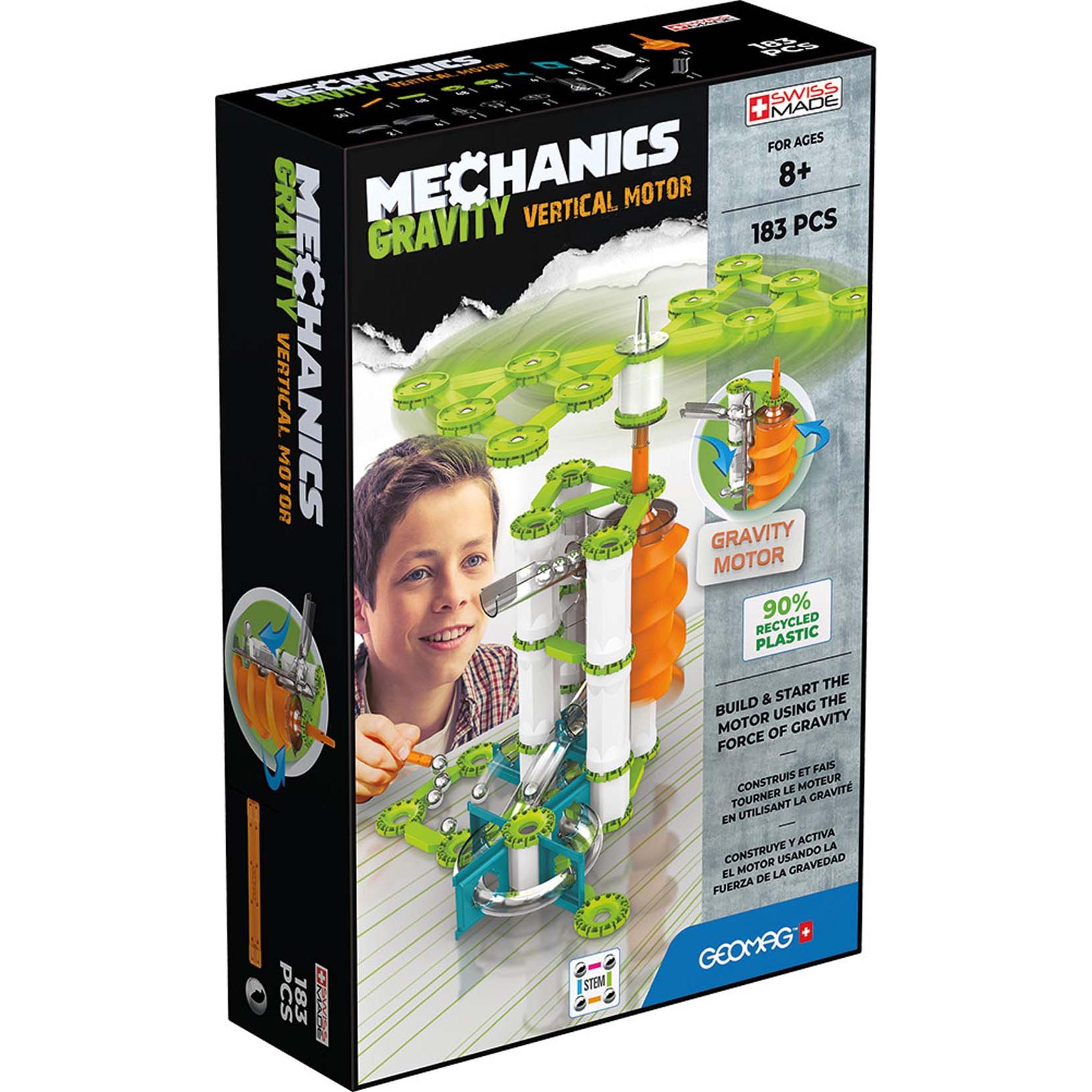 Mechanics Gravity Recycled Vertical Motor 183 pcs, Geomag