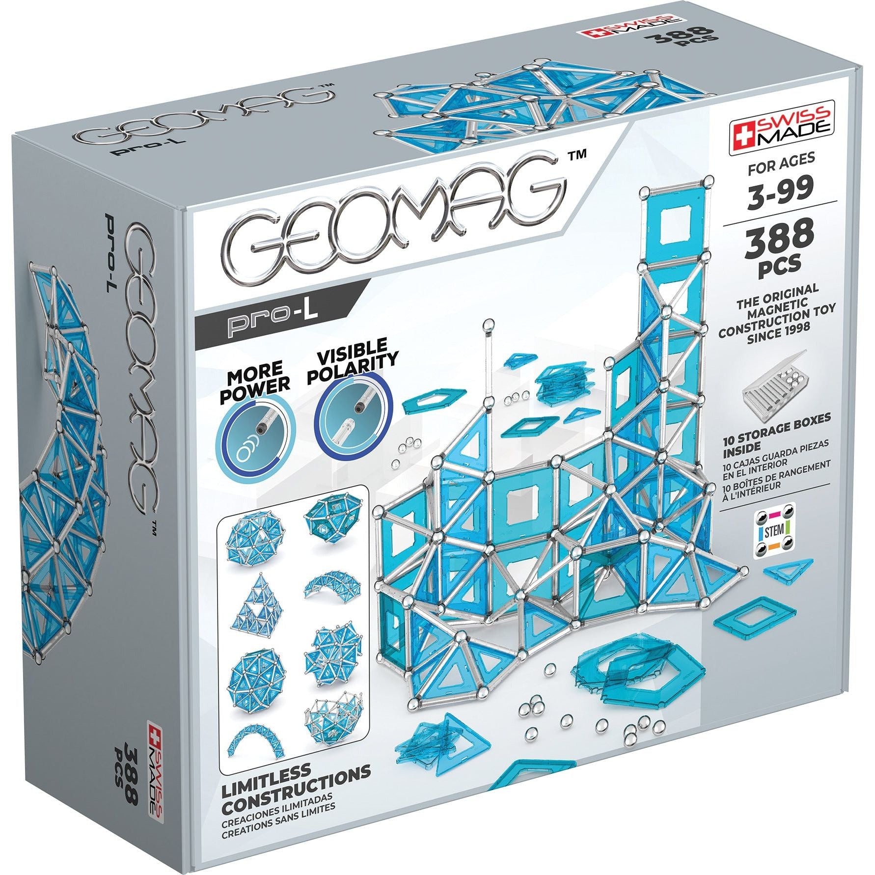 Pro-L Masterbox 388 pcs, Geomag