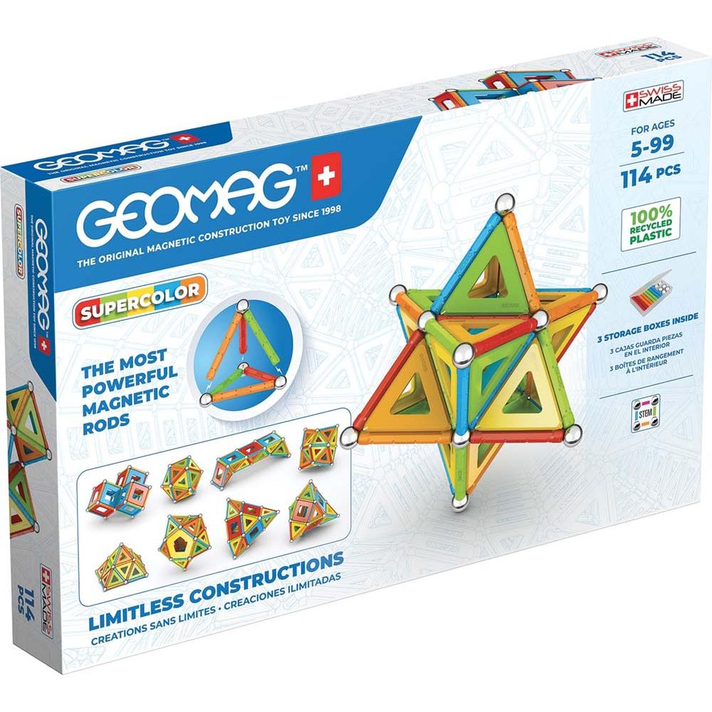 Supercolor Panels Recycled 114 pcs, Geomag