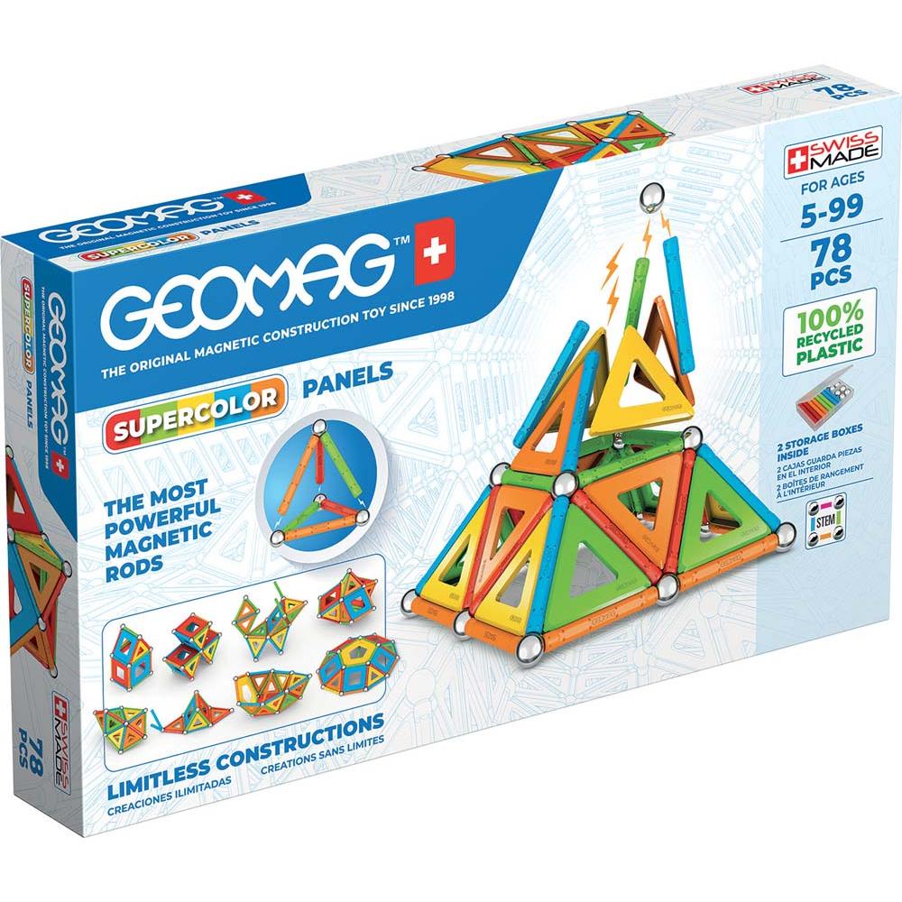 Supercolor Panels Recycled 78 pcs, Geomag