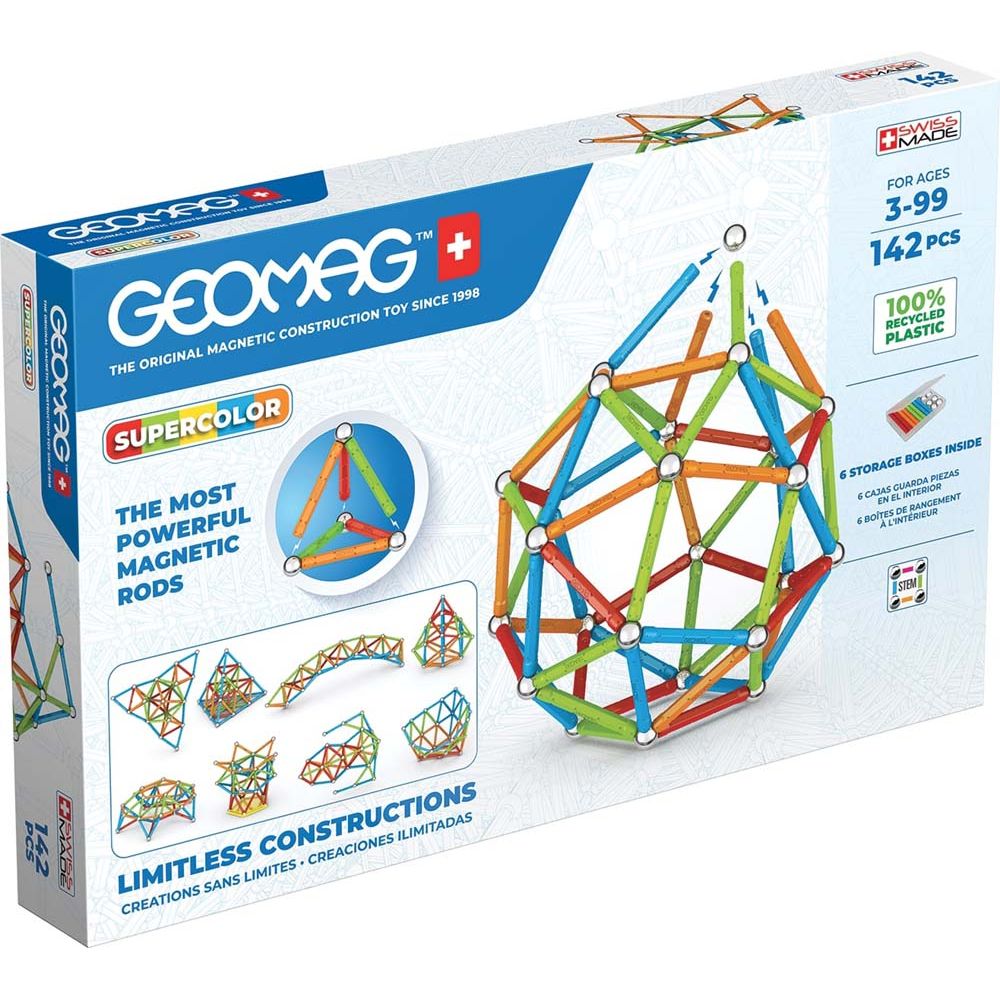 Supercolor Recycled 142 pcs, Geomag