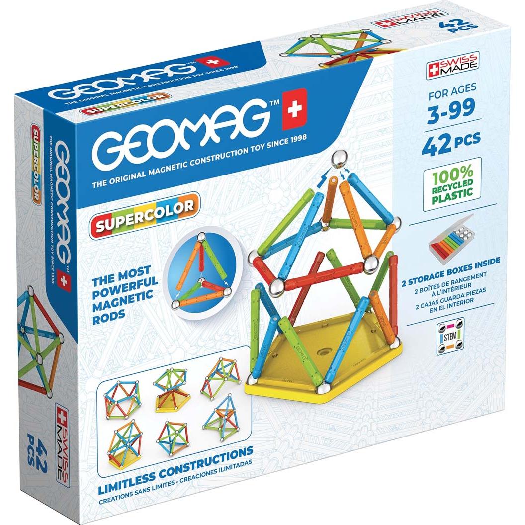 Supercolor Recycled 42 pcs, Geomag