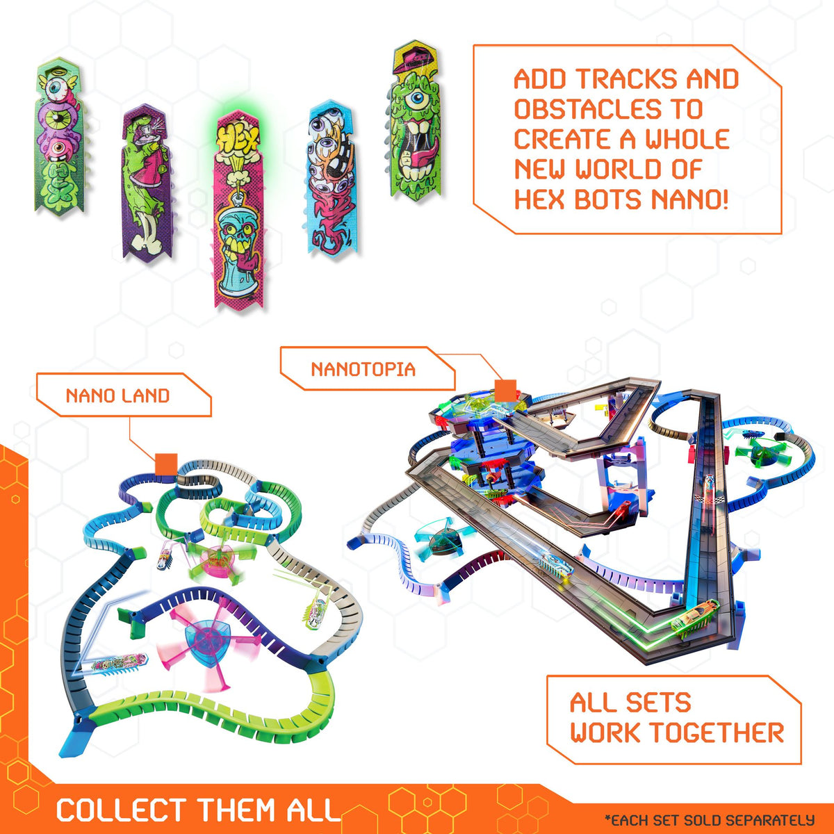 HexBots - Nano Gift Pack 5-pack (1x Flash Nano, 4x Nano), Hex Bots