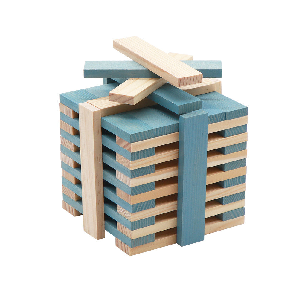 40 SQUARES - Gekleurde planken lichtblauw, Kapla