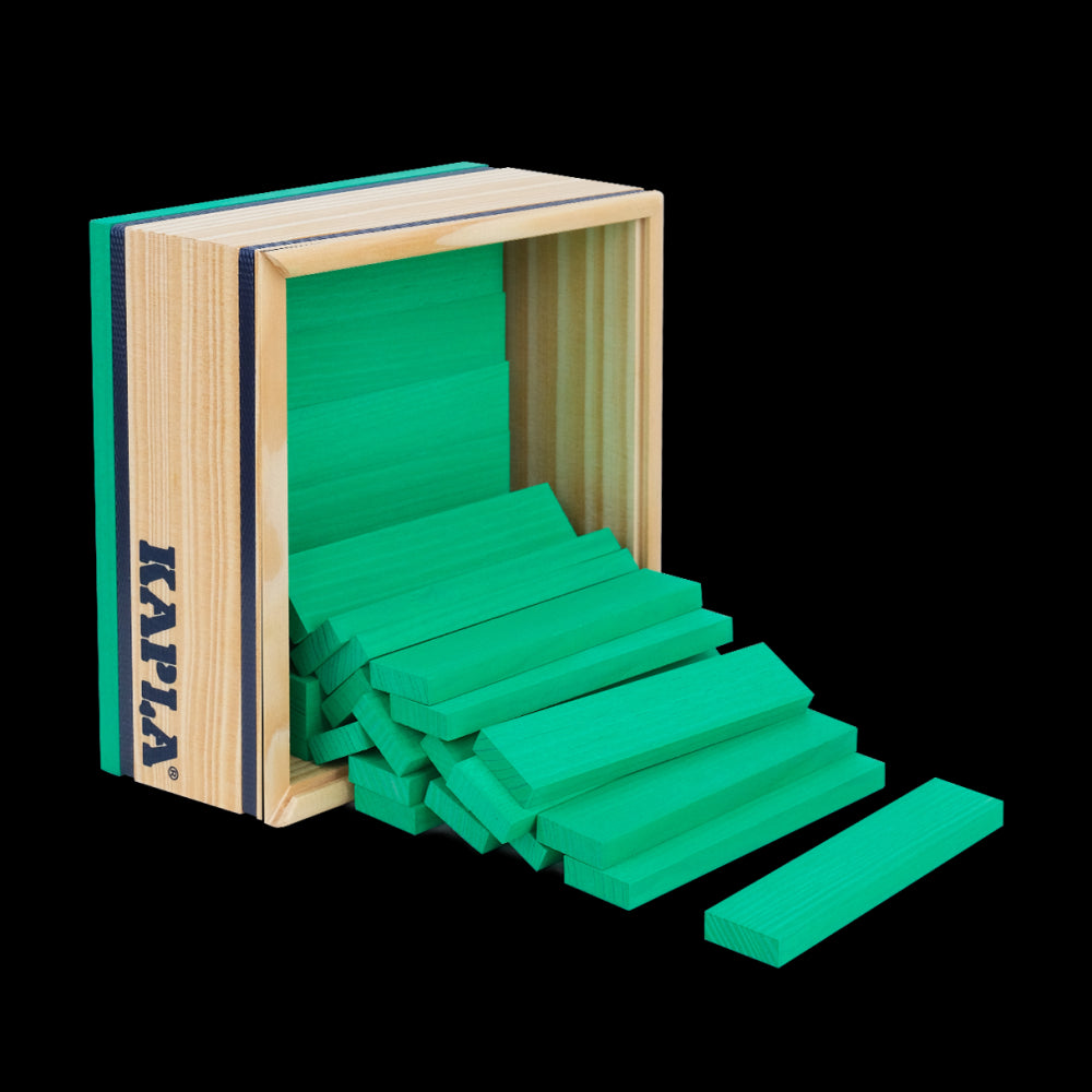 40 SQUARES - Gekleurde planken lichtgroen, Kapla