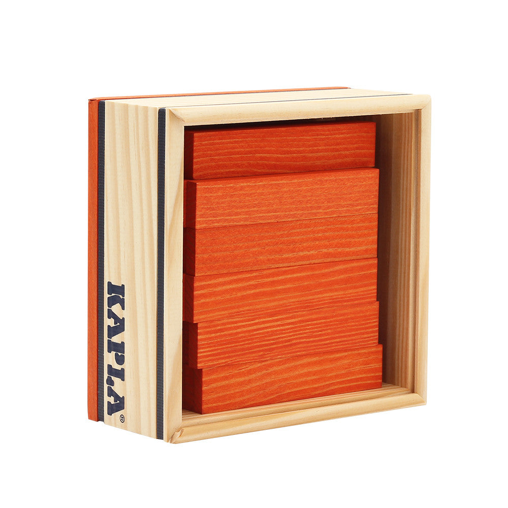 40 SQUARES - Gekleurde planken oranje, Kapla