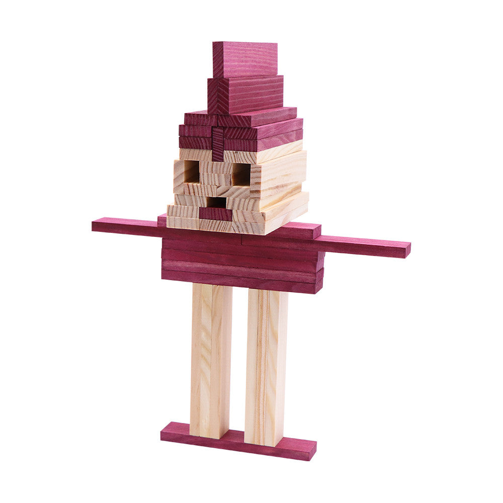 40 SQUARES - Gekleurde planken paars, Kapla