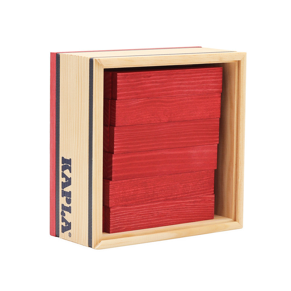 40 SQUARES - Gekleurde planken rood, Kapla