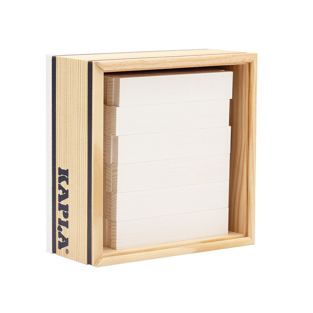 40 SQUARES - Gekleurde planken wit, Kapla