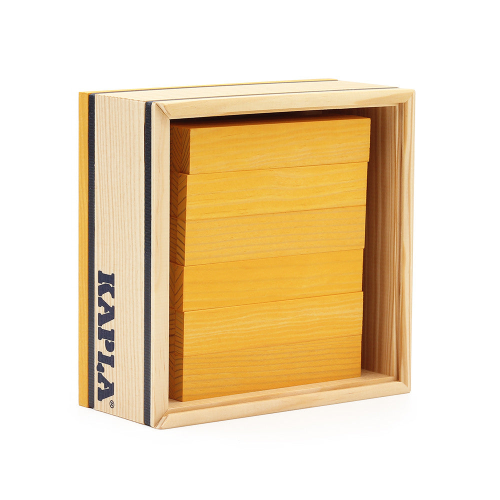 40 SQUARES - Gekleurde planken geel, Kapla