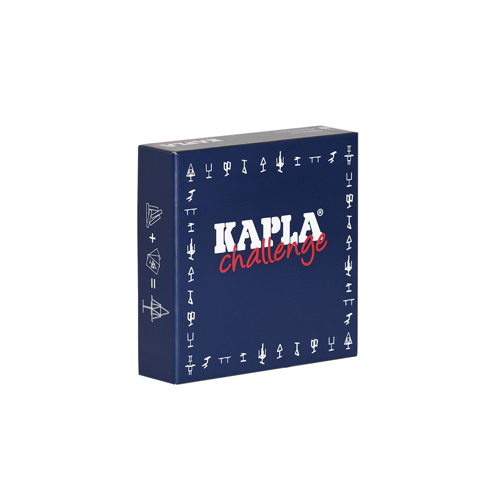 KAPLA Challenge Dutch: 12 uitdagingskaarten & 16 natuurlijke planken, Kapla