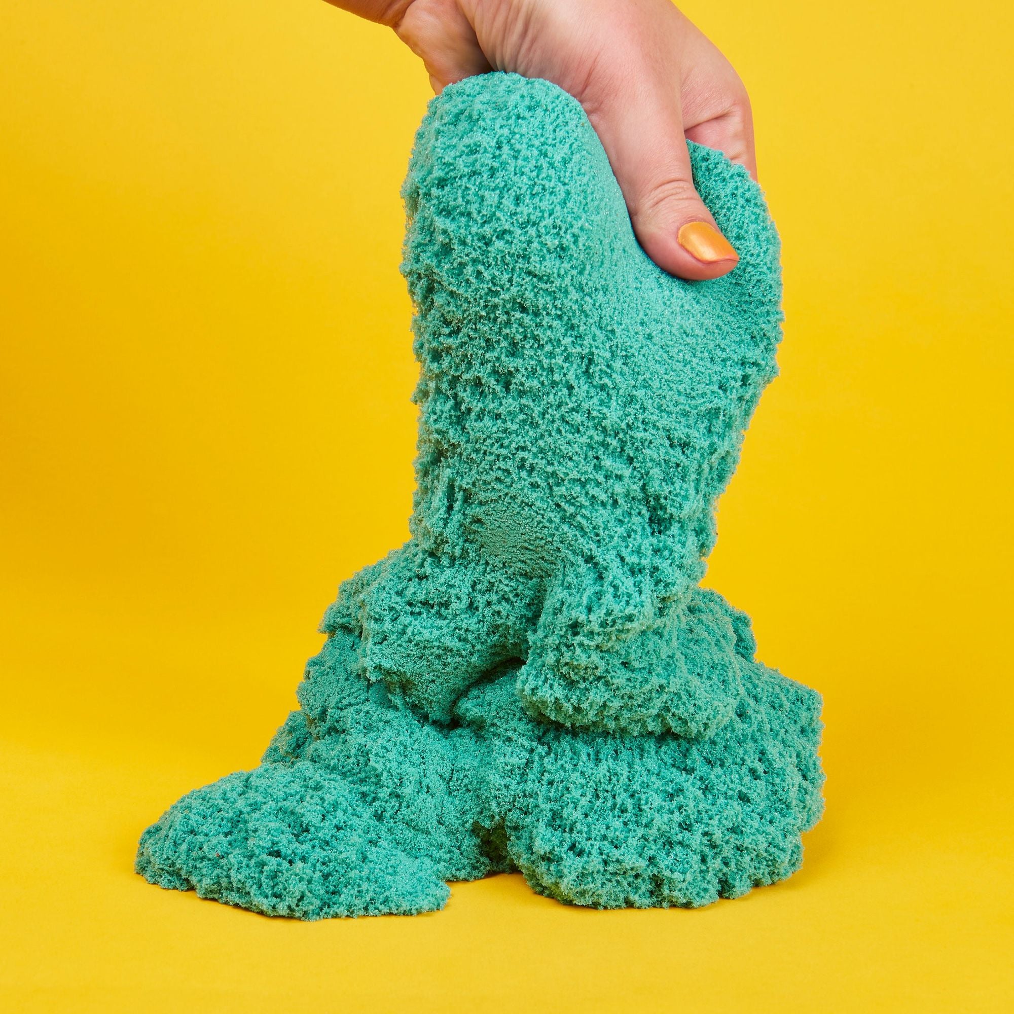 Kinetic Sand - Blauwgroen Sprankelend En Glinsterend - 907 gram (in zak), Spin Master
