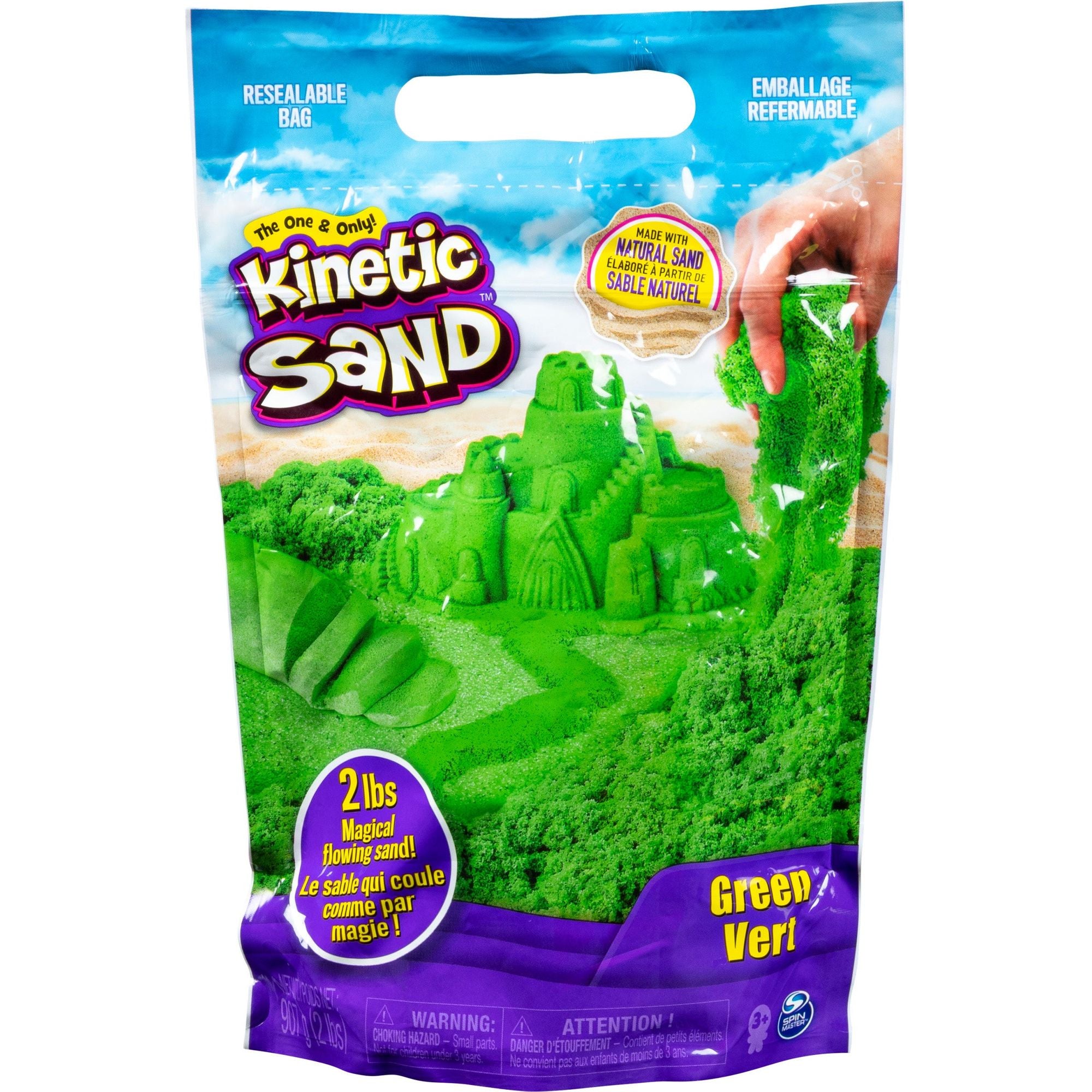 Kinetic Sand - Groen - 907 gram (in zak), Spin Master