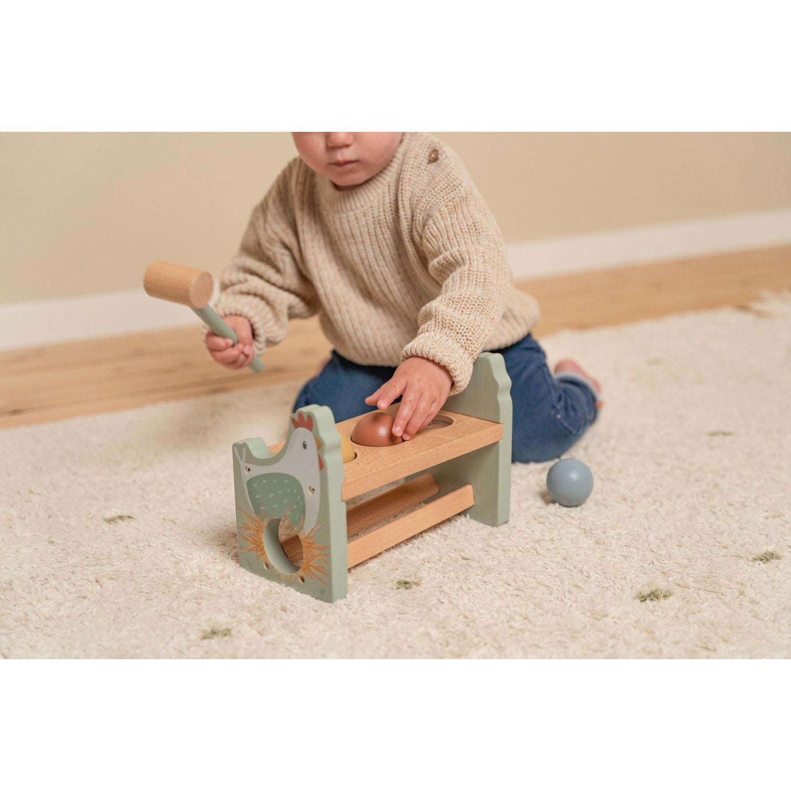 Hamerbankje Met Ballen Little Farm, Little Dutch