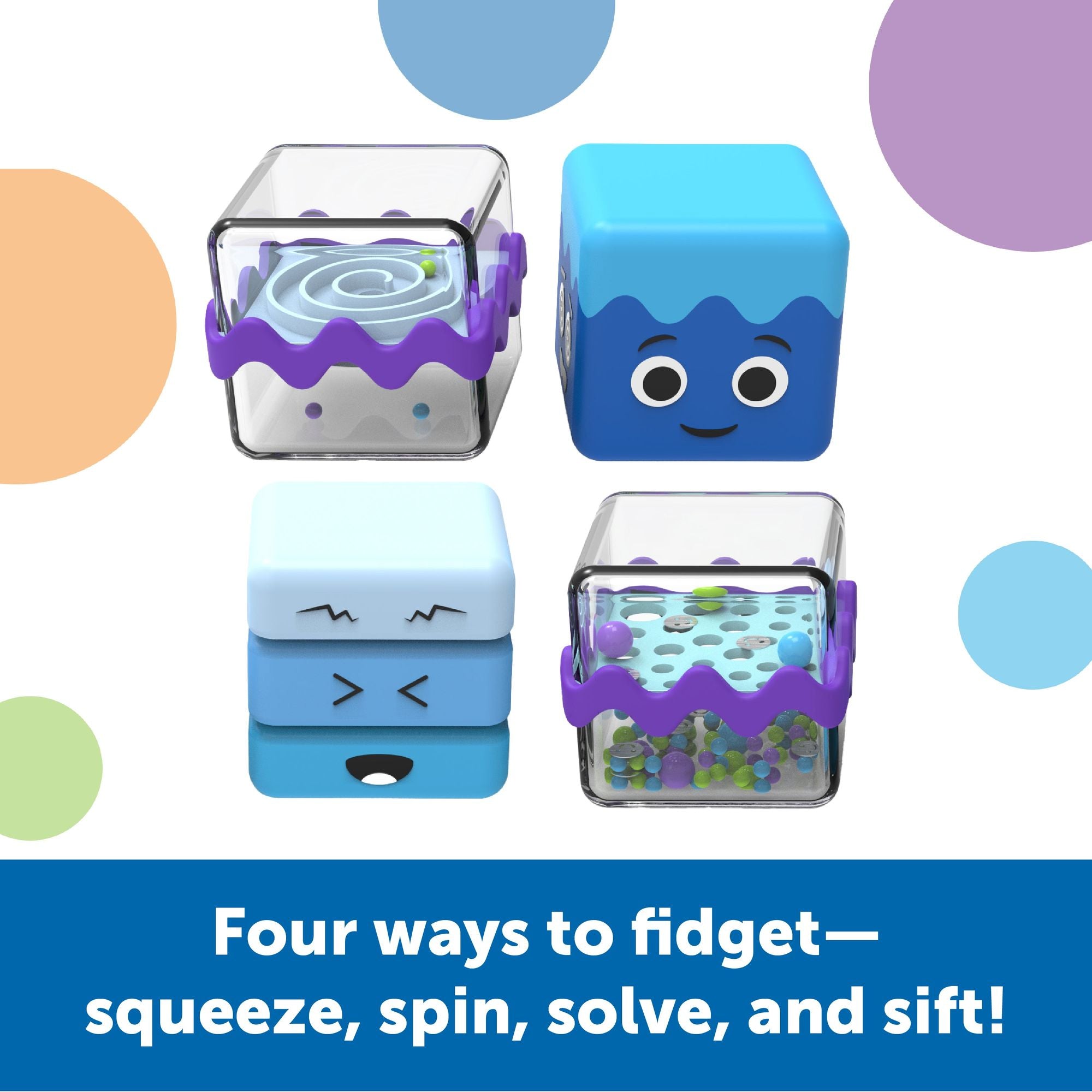 Cool Down Sensory Cubes Sensory Fidget Set, Learning Resources
