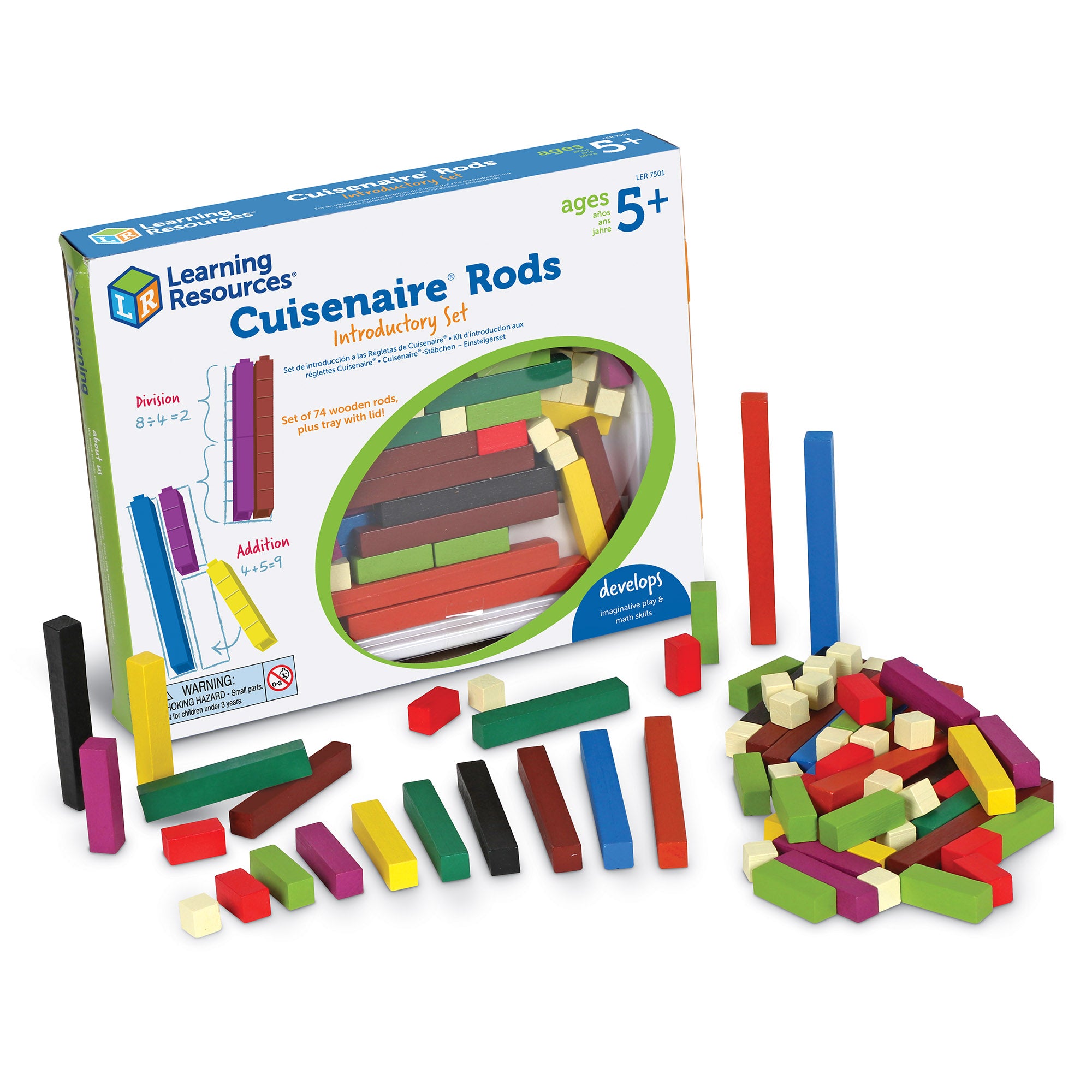 Cuisenaire® Rods Introductory Set, Wood, Learning Resources